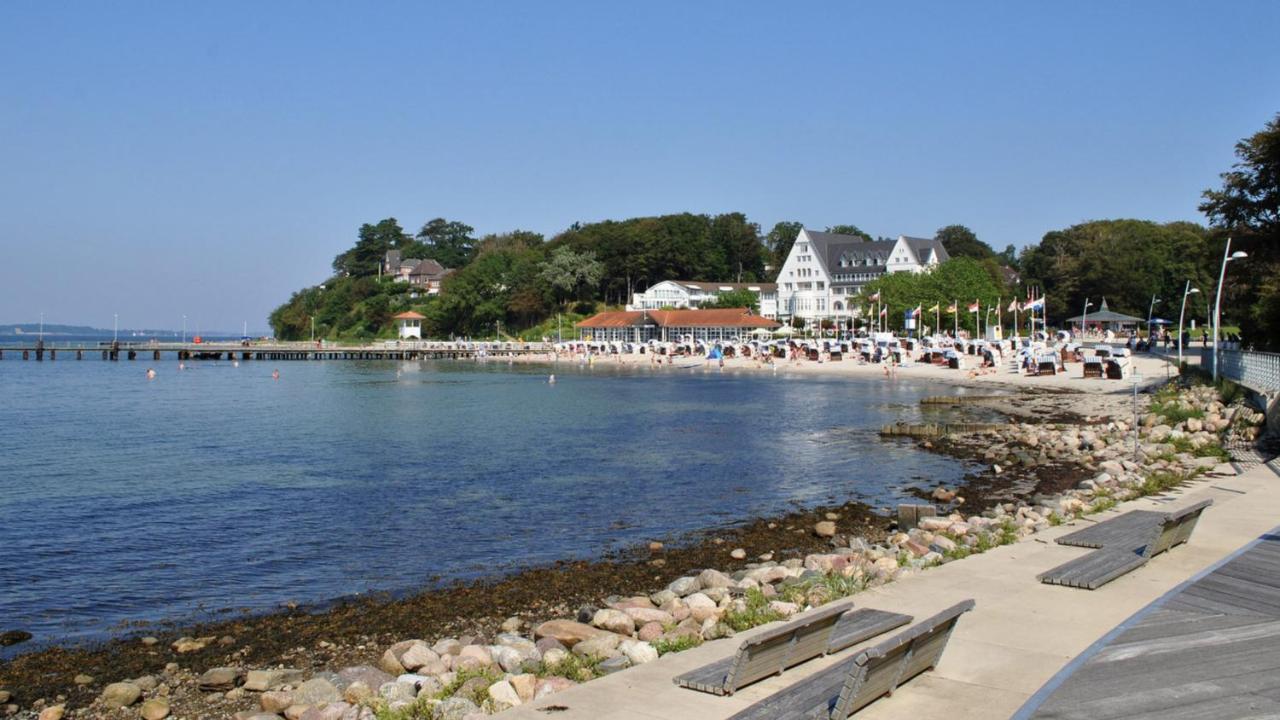 Strandblick Mit Strandkorb & Fahrraedern Glücksburg Eksteriør bilde