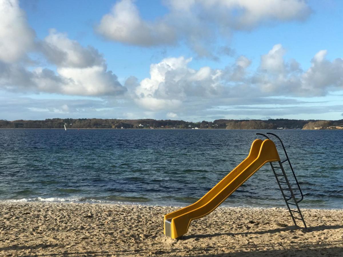 Strandblick Mit Strandkorb & Fahrraedern Glücksburg Eksteriør bilde