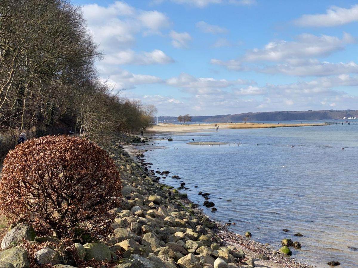 Strandblick Mit Strandkorb & Fahrraedern Glücksburg Eksteriør bilde